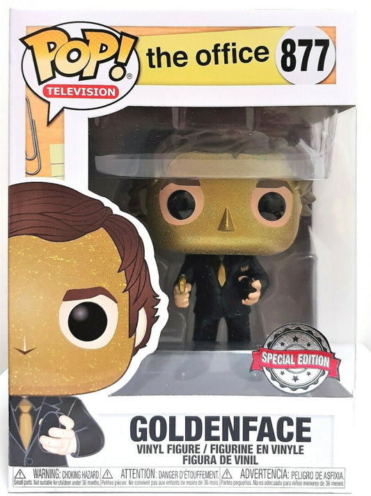 Funko Pop! The Office Goldenface 877 Special Edition + Free Protector (VAULTED)
