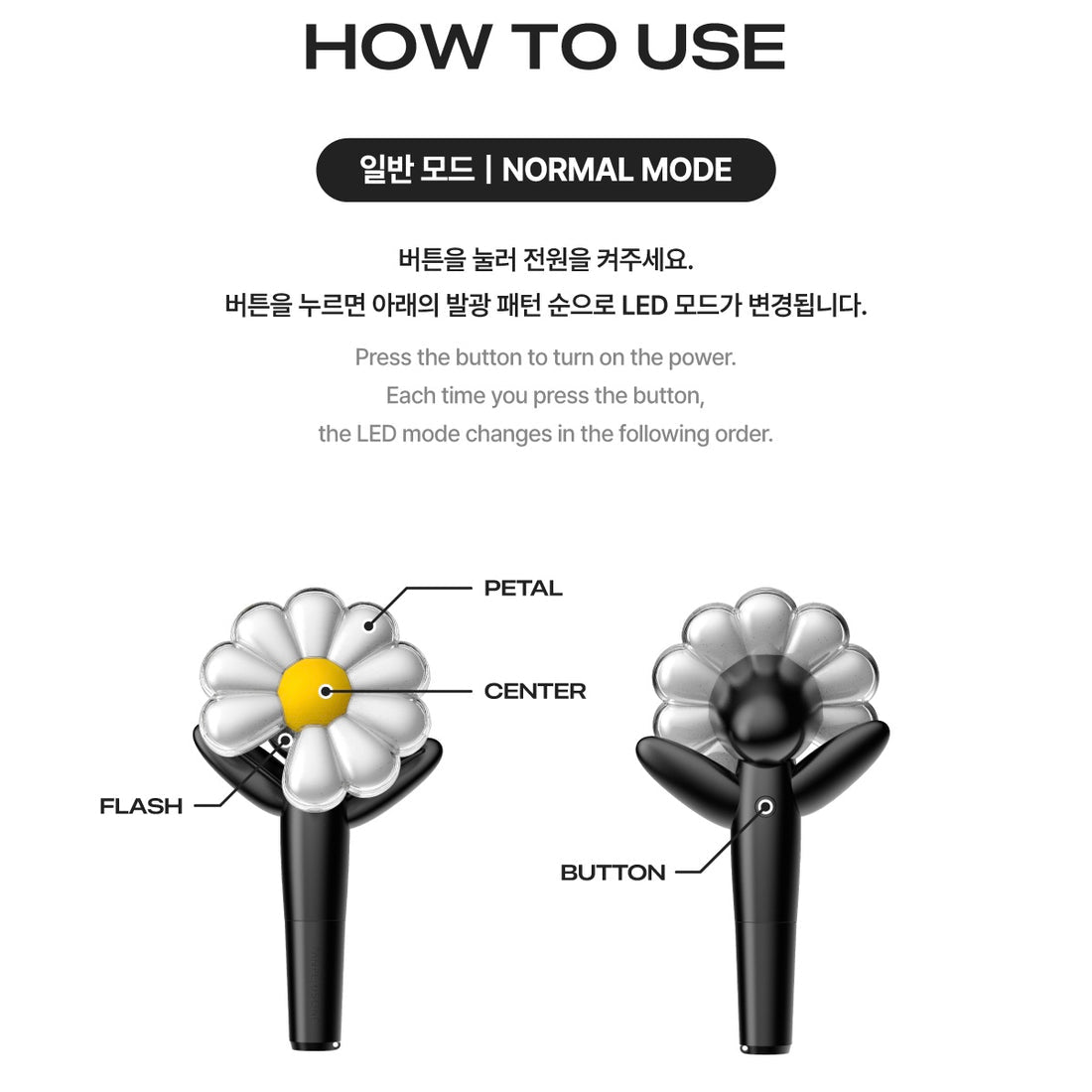 K-pop G-Dragon Official Lightstick + Official Photocard
