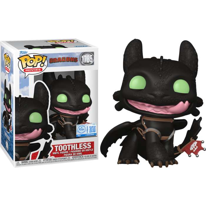 Funko Pop! DreamWorks Dragons - Toothless 1785 Funko Special Edition Figure + Pop Protector