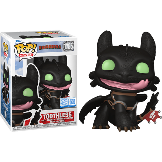 Funko Pop! DreamWorks Dragons - Toothless 1785 Funko Special Edition Figure + Pop Protector