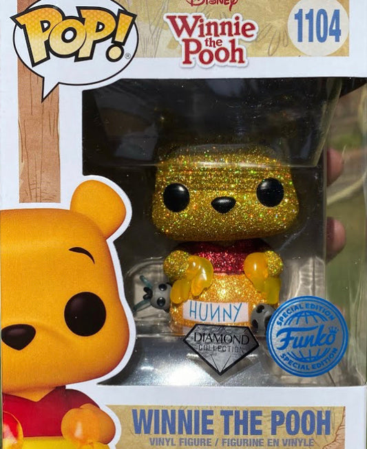 Funko Pop! Disney Winnie The Pooh 1104 Diamond Funko Special Edition + Free Protector