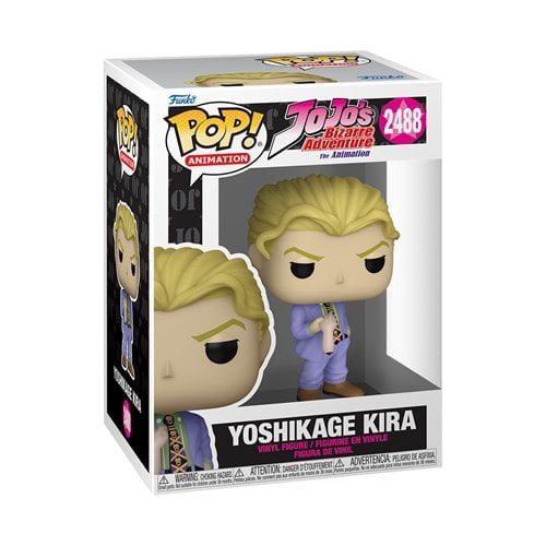Funko Pop! JoJo’s Bizarre Adventure - Yoshikage Kira 2488 Figure + Pop Protector