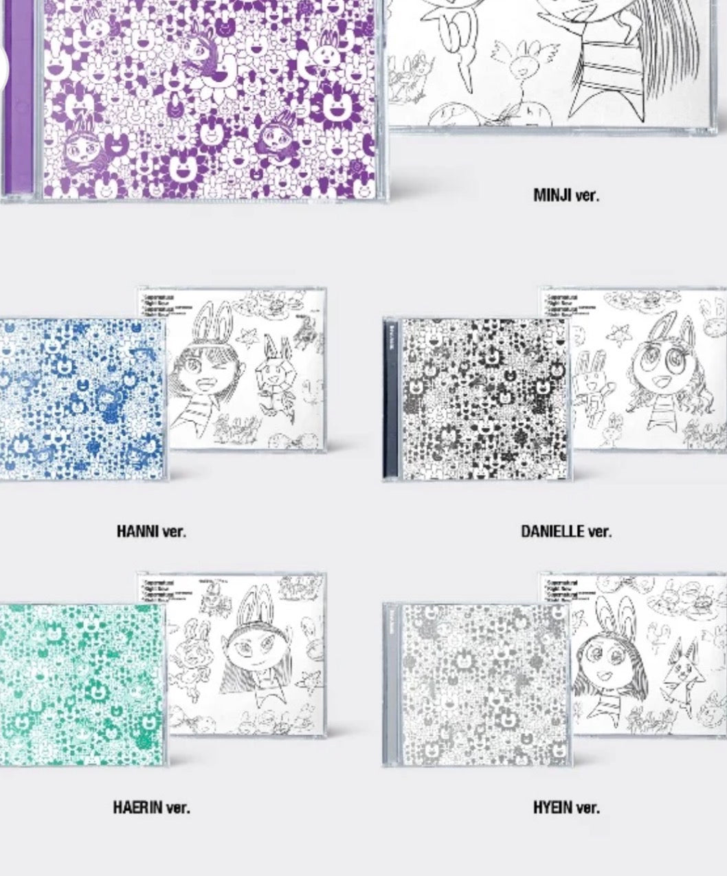 K-POP NEWJEANS - [SUPERNATURAL] NJ X MURAKAMI (CROSS BAG VER.) HYEIN (WHITE VERSION)