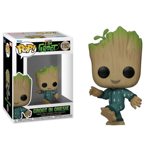 Funko Pops! Marvel Studios I Am Groot - Groot in Onesie 1192 + Free Protector