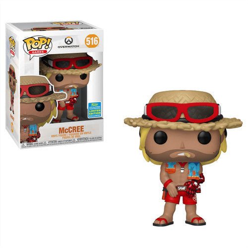 Funko Pop! Overwatch : McCree 516 Funko 2019 Summer Convention Exclusive + Pop Protector