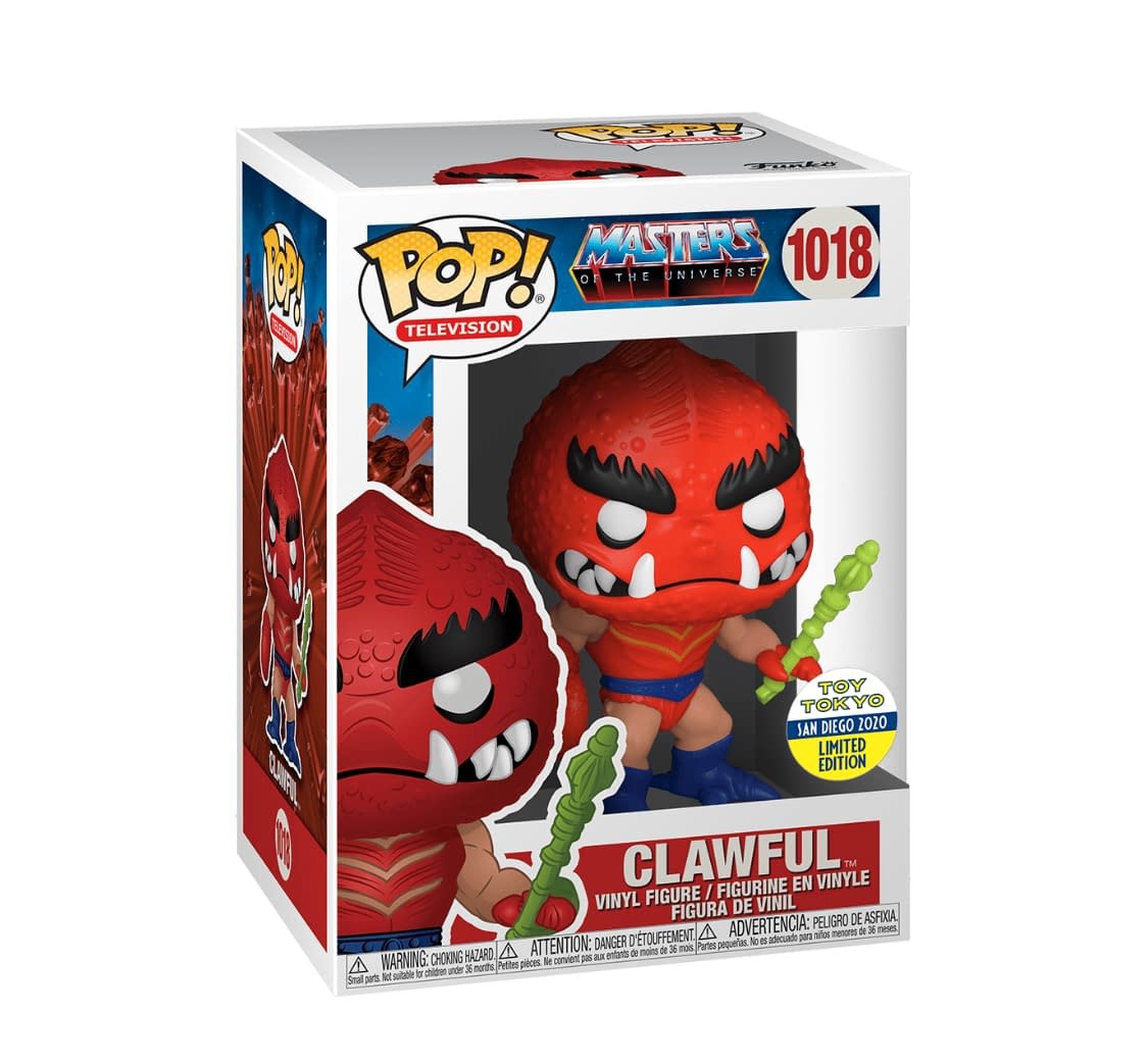Funko Pop! Masters of the Universe - Clawful 1018 Toy Tokyo San Diego 2020 Exclusive Figure + Pop Protector