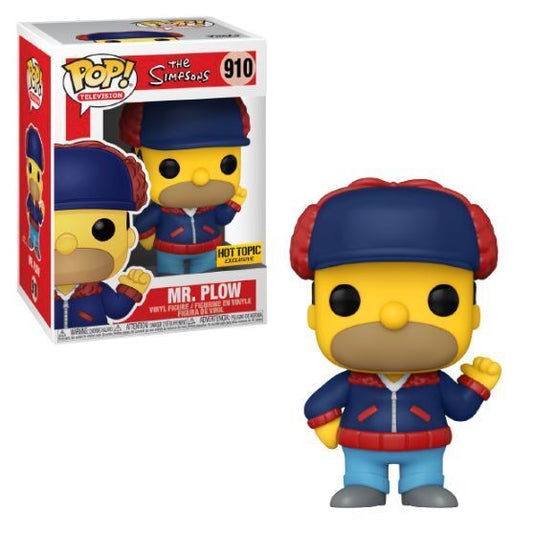 Funko Pop! The Simpsons Mr. Plow 910 Hot Topic Exclusive + Free Protector