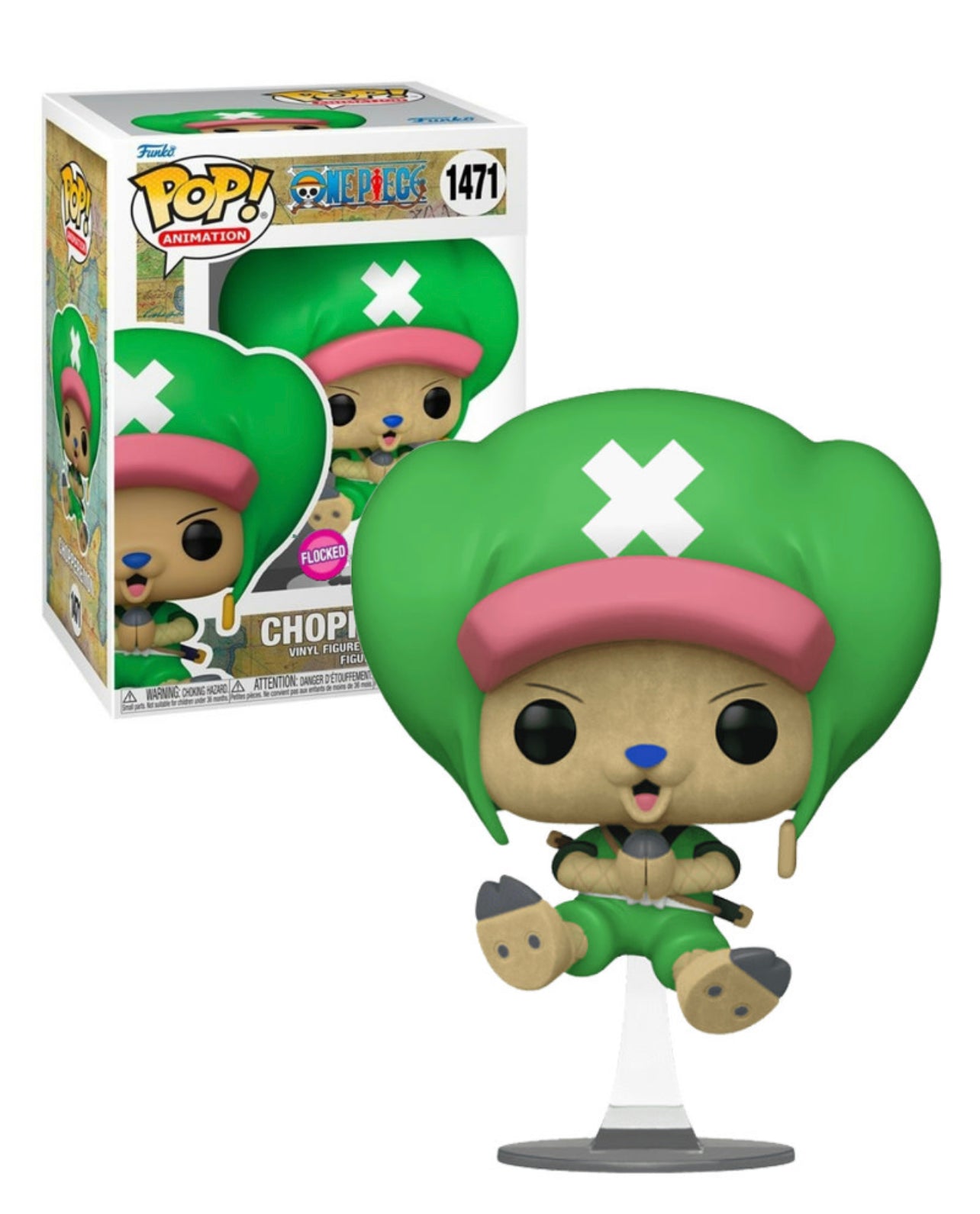 Funko POP! Choppermon #1471 Flocked One Piece Funko Exclusive + Protector