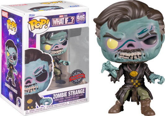 Funko Pop! Marvel Studios What If…? Zombie Strange 946 Special Edition + Free Protector