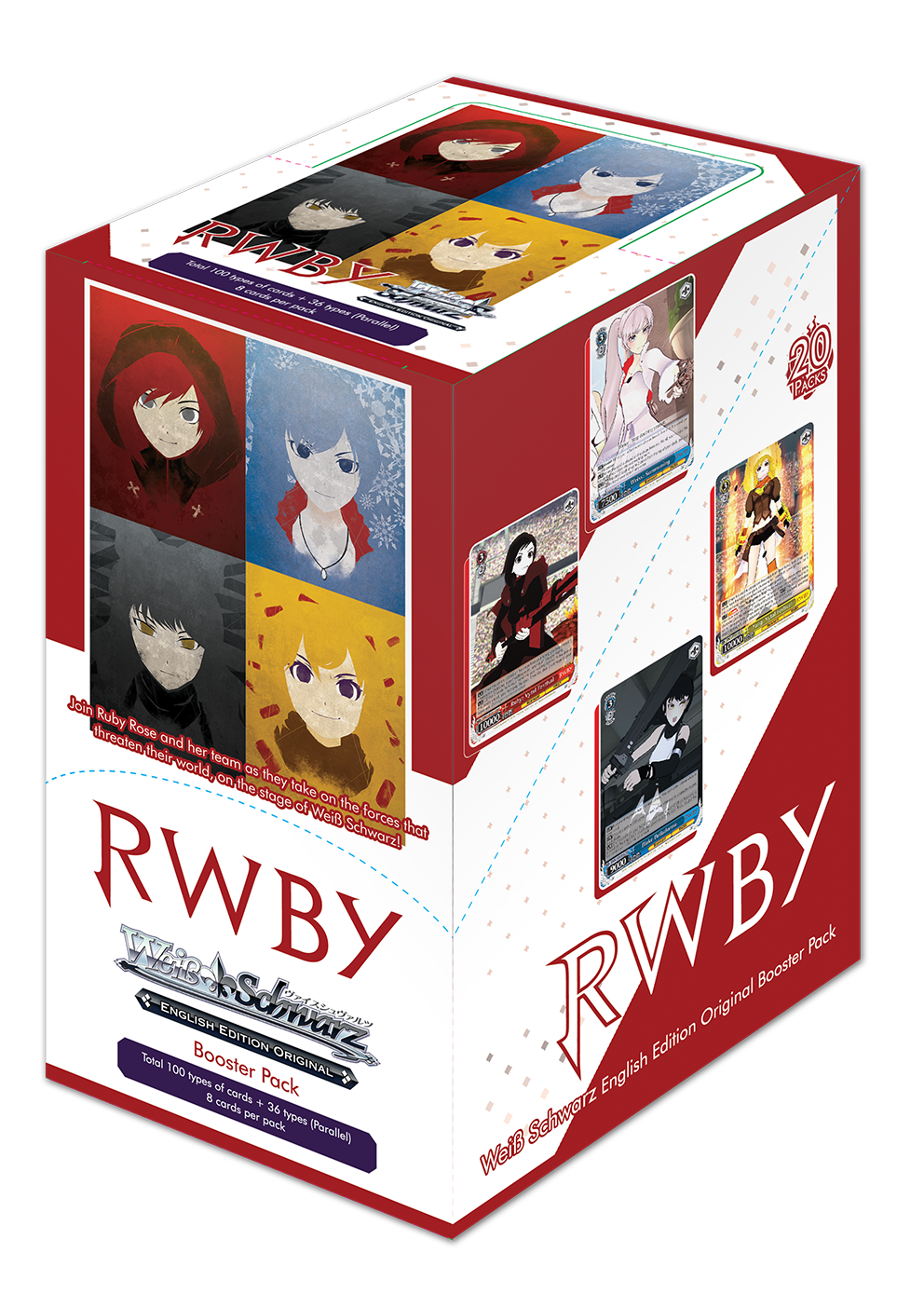 Weiss Schwarz TCG RWBY English Edition Booster Pack [8 Cards] (One Variation Chosen at Random)