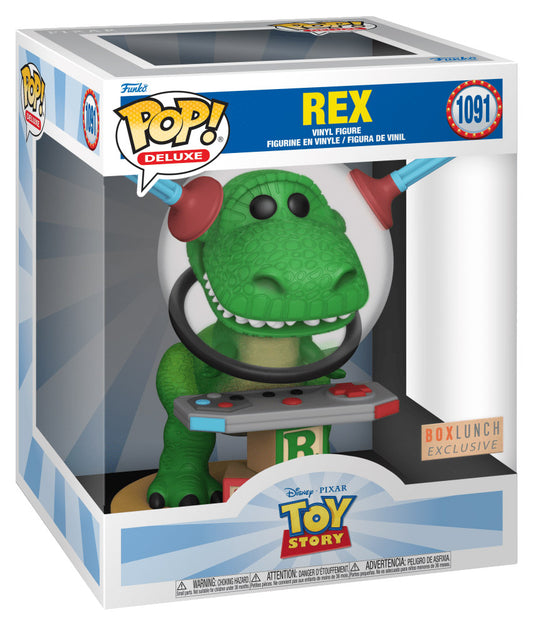 Funko Pop! Disney Pixar Toy Story Rex 1091 Deluxe 6-Inch BoxLunch Figure