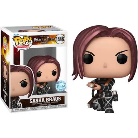 Funko Pop! Attack on Titan - Sasha Brauns 1448 Funko Special Edition Figure + Pop Protector