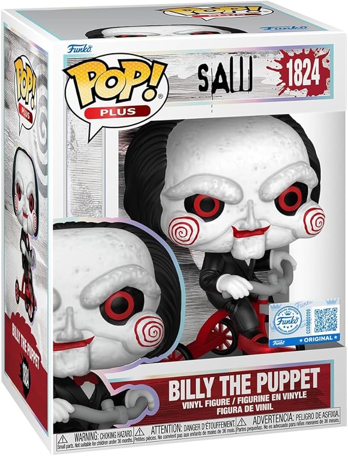 Funko Pop Plus! SAW - Billy The Puppet 1824 Funko Special Edition Figure + Pop Protector