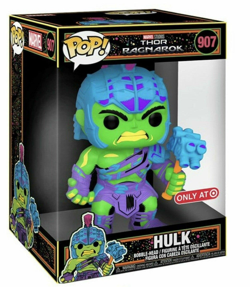 Funko Pop! Marvel Thor Ragnarok 907 Target Exclusive 10-Inch Jumbo Black Light Figure