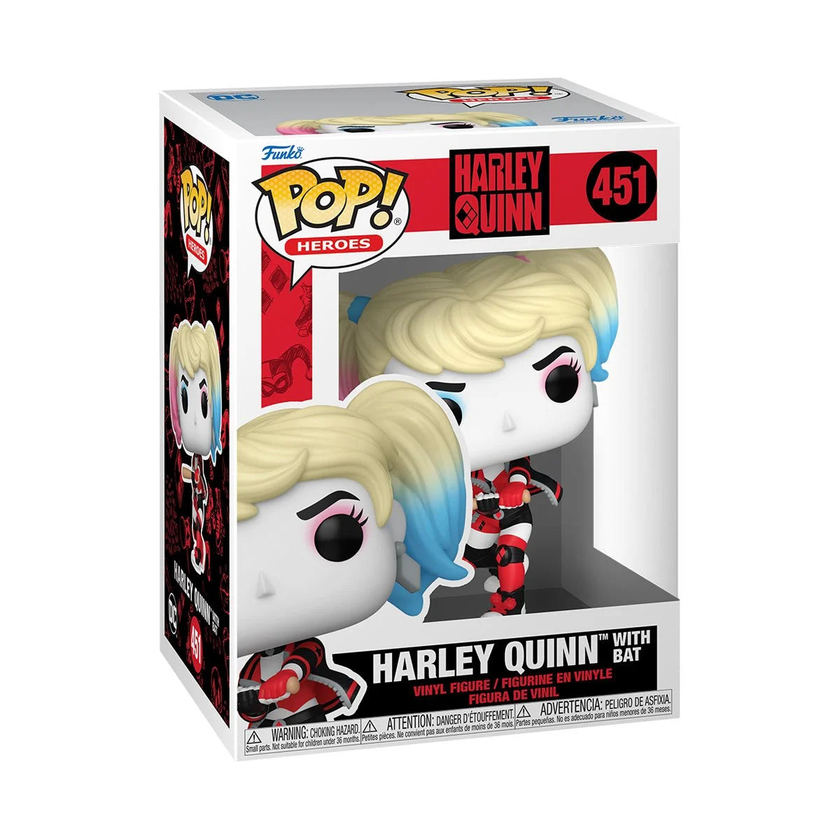 Harley Quinn with Bat Funko Pop! Vinyl Figure #451 + PoP Protector