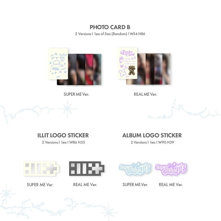 K-pop Illit - 1st Mini Album [Super Real Me] Super Me Ver.