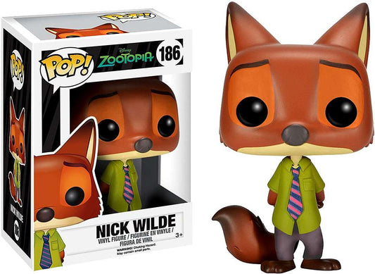 Funko Pop! Disney Zootopia Nick Wilde 186 (VAULTED) + Pop Protector
