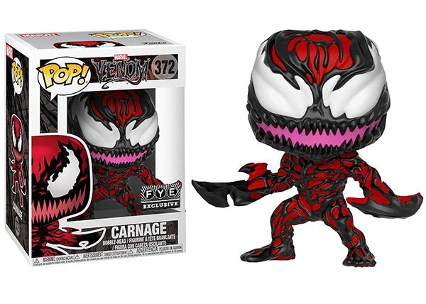 Funko POP! Marvel Venom #372 - Carnage FYE exclusive + PROTECTOR!