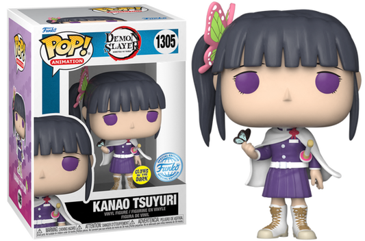 Funko Pop! Demon Slayer Kanao Tsuyuri 1305 Glows in the Dark Funko Special Edition + Free Protector