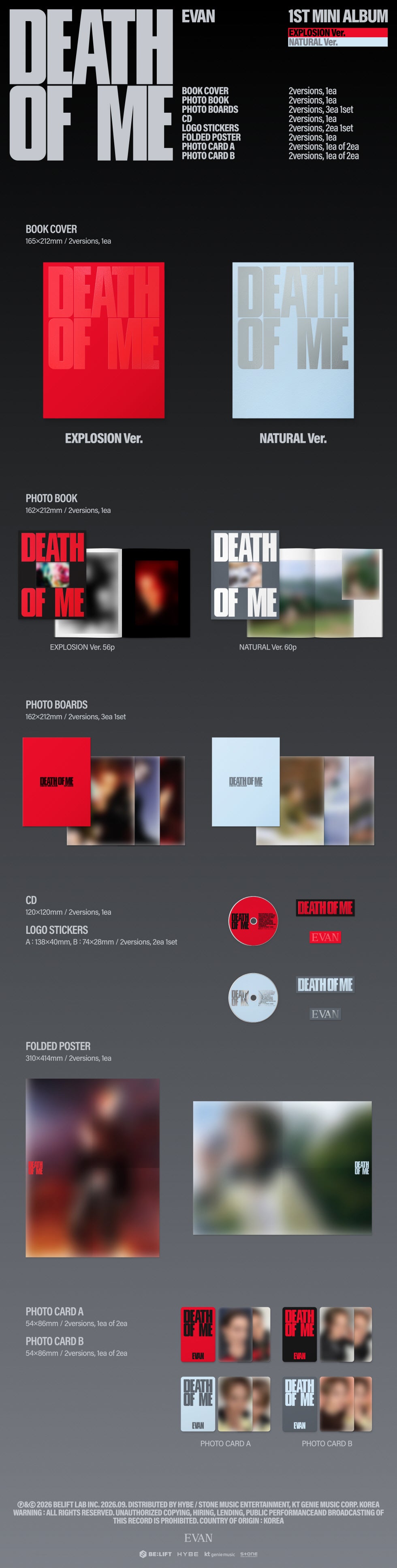 K-POP EVAN - DEATH OF ME (EXPLOSION VER.)