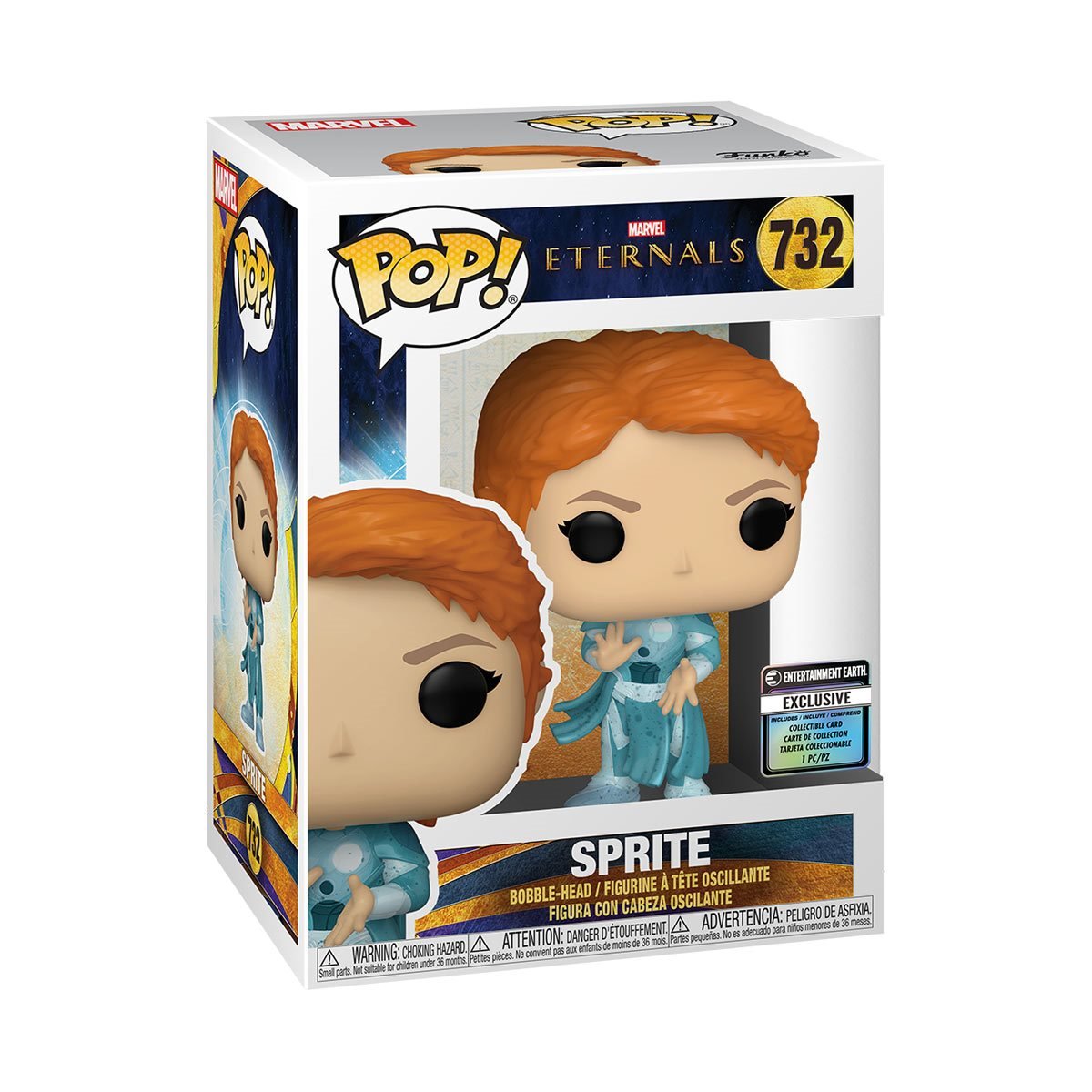 Funko Pop! Marvel Eternals : Sprite 732 EE Exclusive + Pop Protector