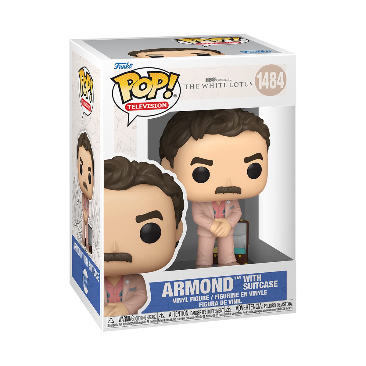 Preorder White Lotus Armond with Suitcase Funko Pop! Vinyl Figure #1484 + PoP Protector