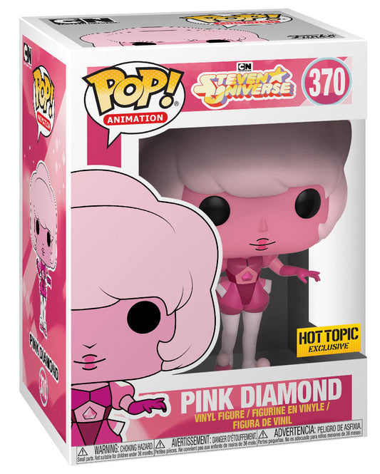 Funko Pop! Steven Universe : Pink Diamond 370 Hot Topic Exclusive Figure + Pop Protector (box damage)