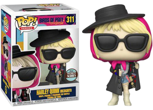 Funko Pop! Birds of Prey Harley Quinn Incognito 311 Funko Specialty Series + Free Protector
