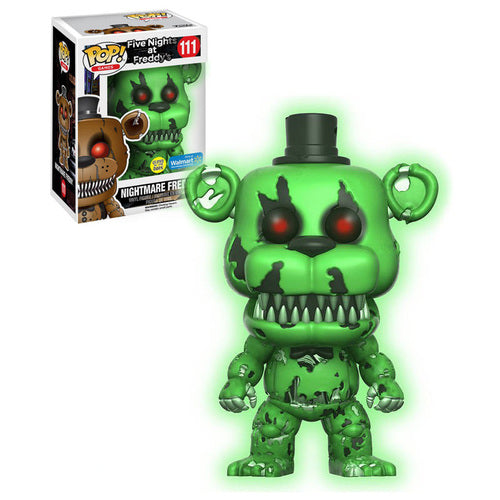 Funko Pop! Five Nights at Freddy’s Nightmare Freddy 111 GITD Walmart Exclusive (VAULTED) + Pop Protector