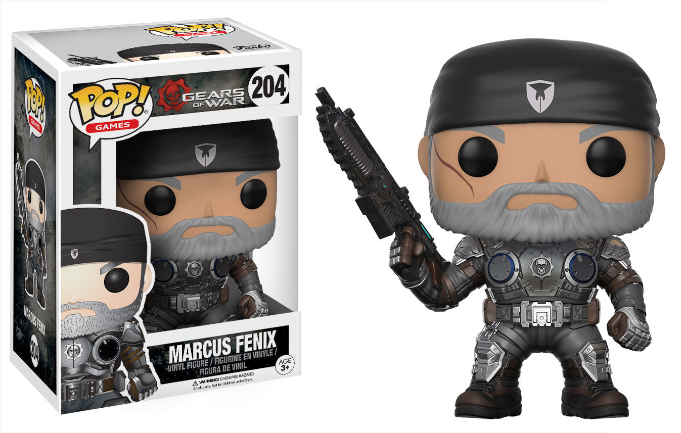 Funko Pop! Gears of War Marcus Fenix 204 (VAULTED) + Free Protector