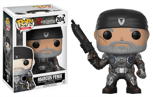 Funko Pop! Gears of War Marcus Fenix 204 (VAULTED) + Free Protector