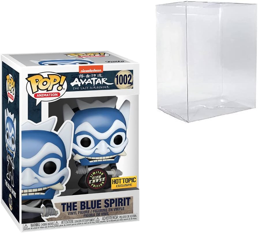 Funko Pop! Nickelodeon Avatar The Last Airbender - The Blue Spirit 1002 GLOW CHASE Hot Topic Exclusive + Free Protector