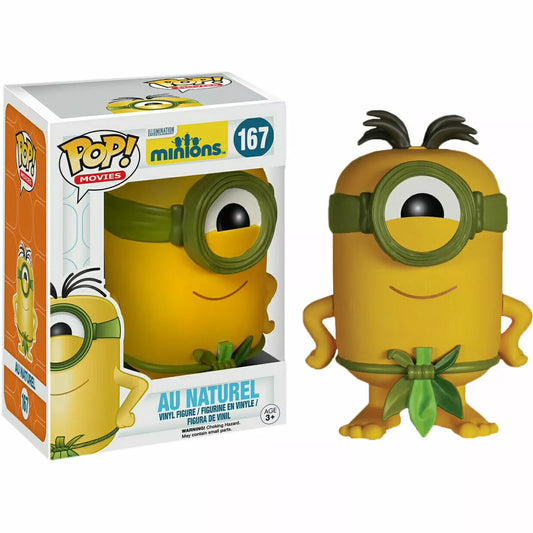 Funko Pop! Illumination Entertainment - Minions - Au Naturel 167 (VAULTED)+ Free Protector