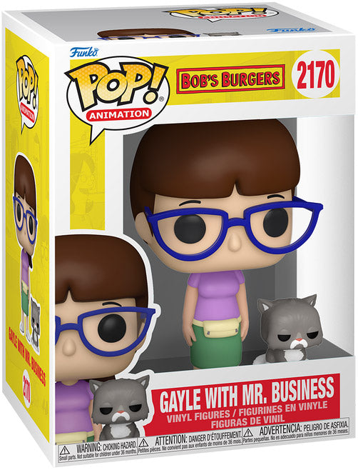 Funko Pop! Bob’s Burgers - Gayle with Mr. Business 2170 Figure + Pop Protector
