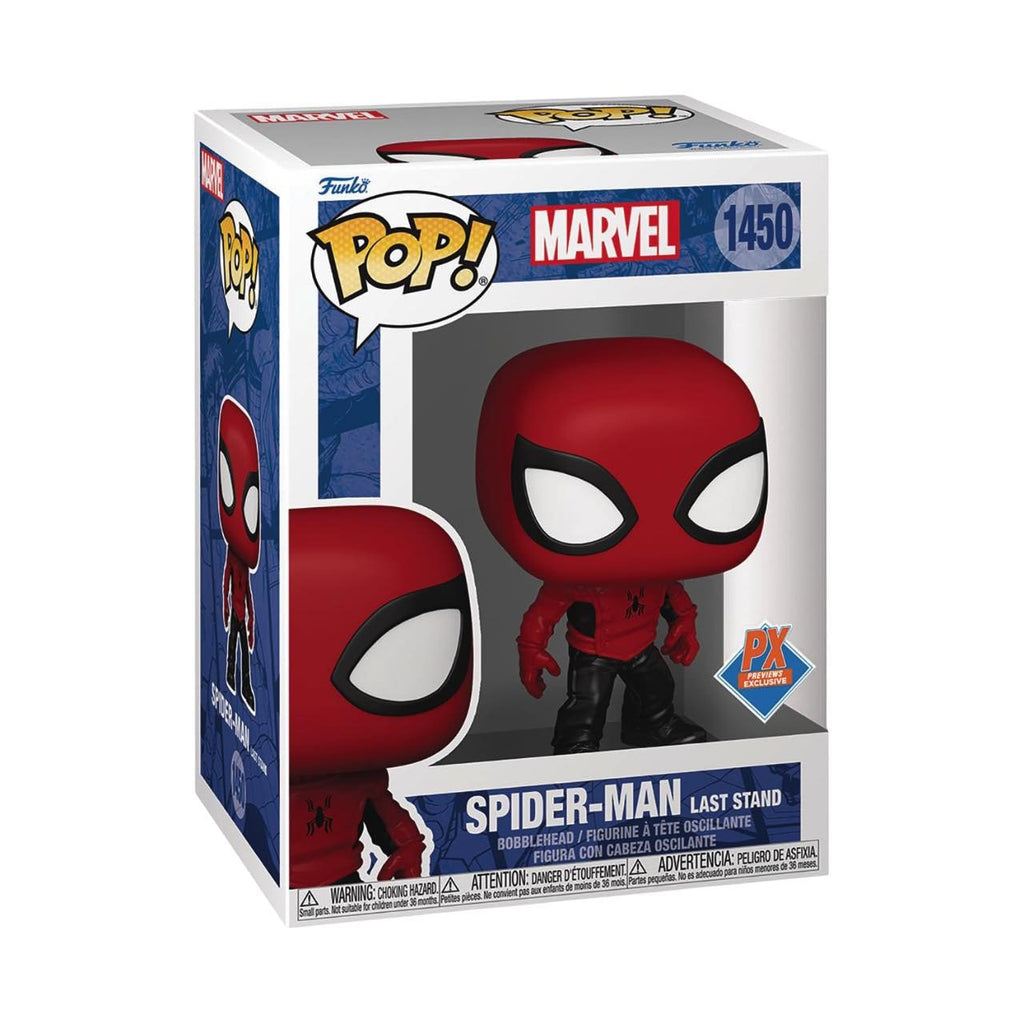 Funko Pop! Marvel Spider-Man Last Stand 1450 PX Previews Exclusive + Pop Protector