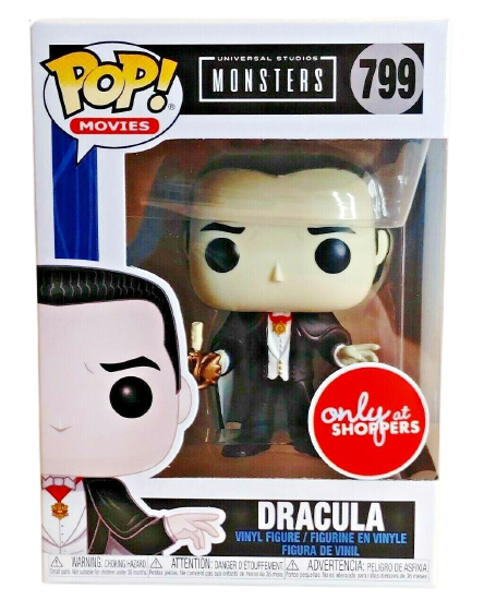 Universal Studios Monsters Funko Pop DRACULA 799 Only At Shoppers + PoP Protector