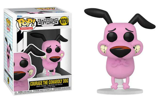 Funko Pop! Cartoon Network - Courage the Cowardly Dog 1070 Figure + Pop Protector