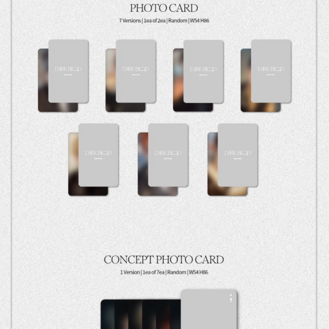 K-POP ENHYPEN - DARK BLOOD ALBUM (ENGENE VER.) RANDOM