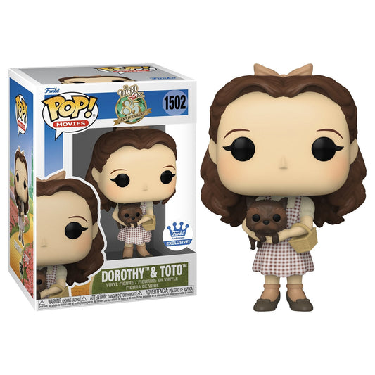 Funko Pop! The Wizard of Oz 85th Anniversary- Dorothy & Toto 1502 Funko Shop Exclusive + Free Protector