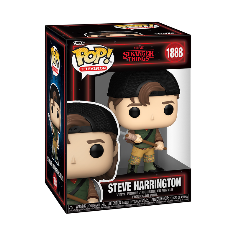 Funko Pop! Netflix Stranger Things - Steve Harrington 1888 Figure + Pop Protector