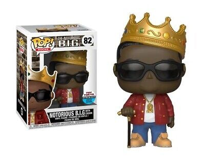Funko Pop! The Notorious BIG - Notorious B.I.G (Red Jacket) 82 Toy Tokyo New York Comic Con 2018 Exclusive + Free Protector
