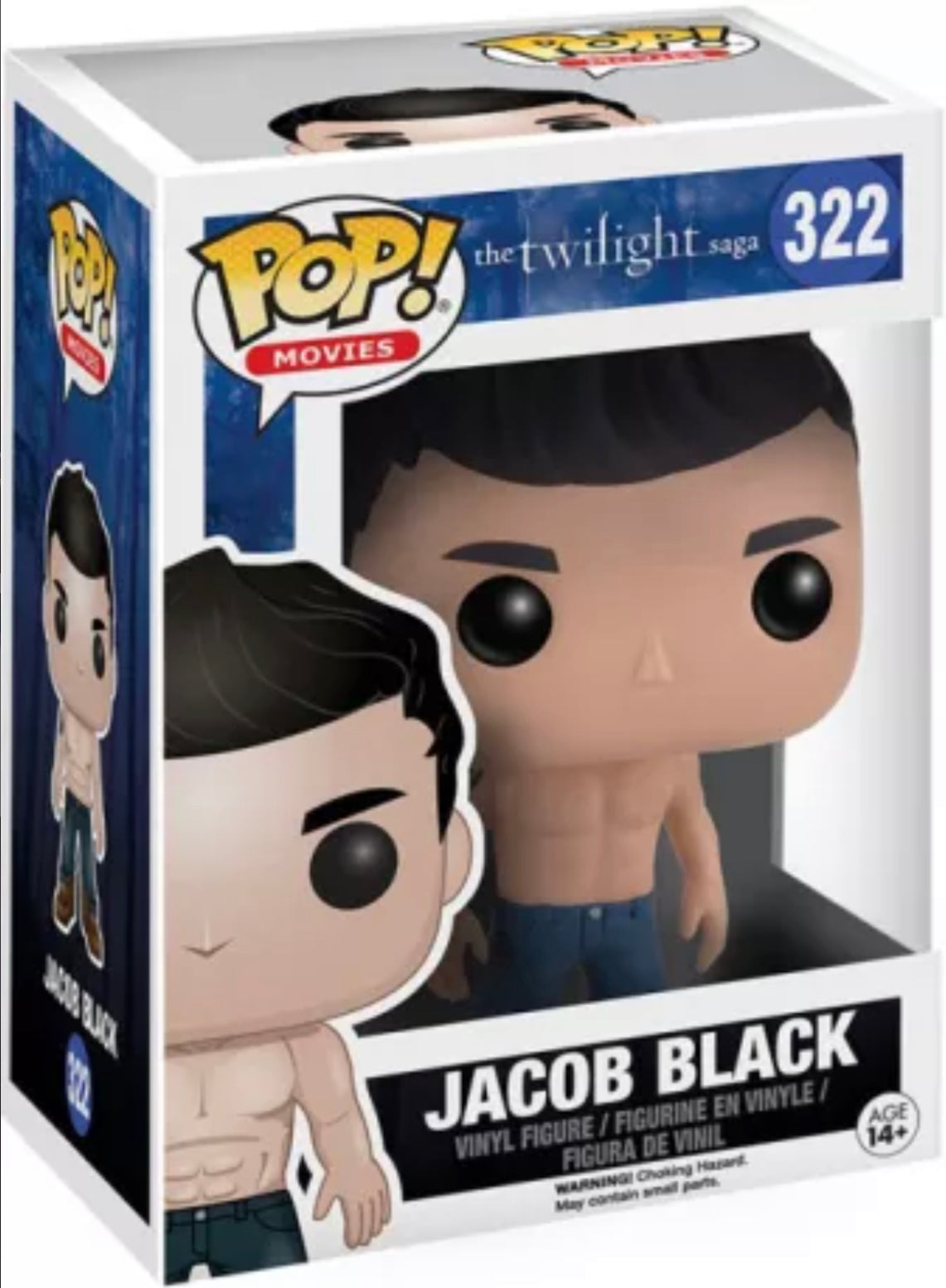 Funko Pop! The Twilight Saga - Jacob Black 322 + Free Protector (VAULTED)
