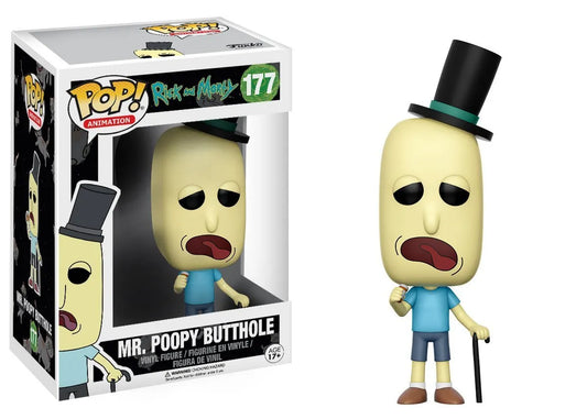 Funko Pop! Rick and Morty - Mr. Poopy Butthole 177 + Free Protector (VAULTED)