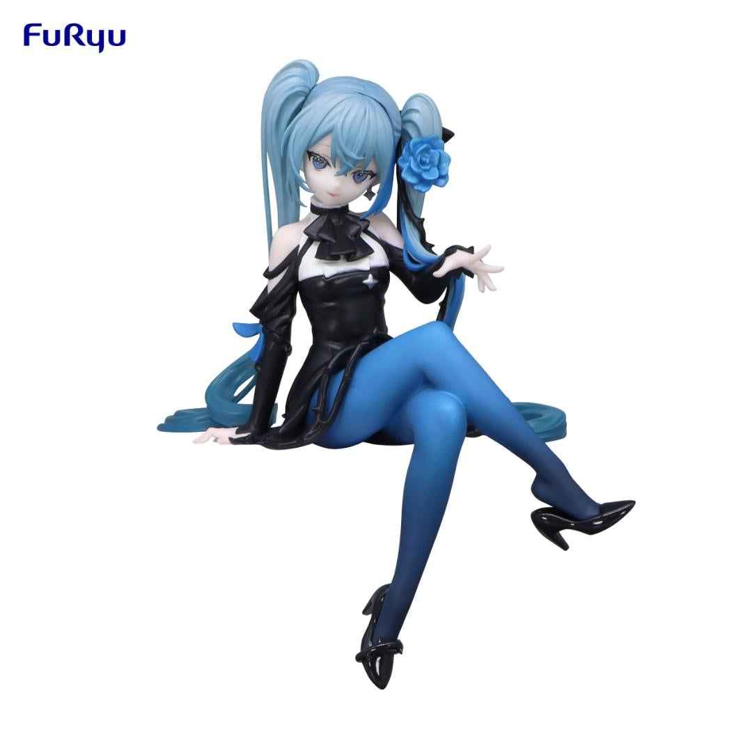 Hatsune Miku "VOCALOID" Noodle Stopper Statue Figure Flower Fairy - Blue Rose