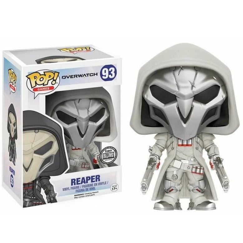 Funko Pop! Overwatch Reaper (White) 93 Funko Blizzard Entertainment Exclusive (VAULTED) + Free Protector