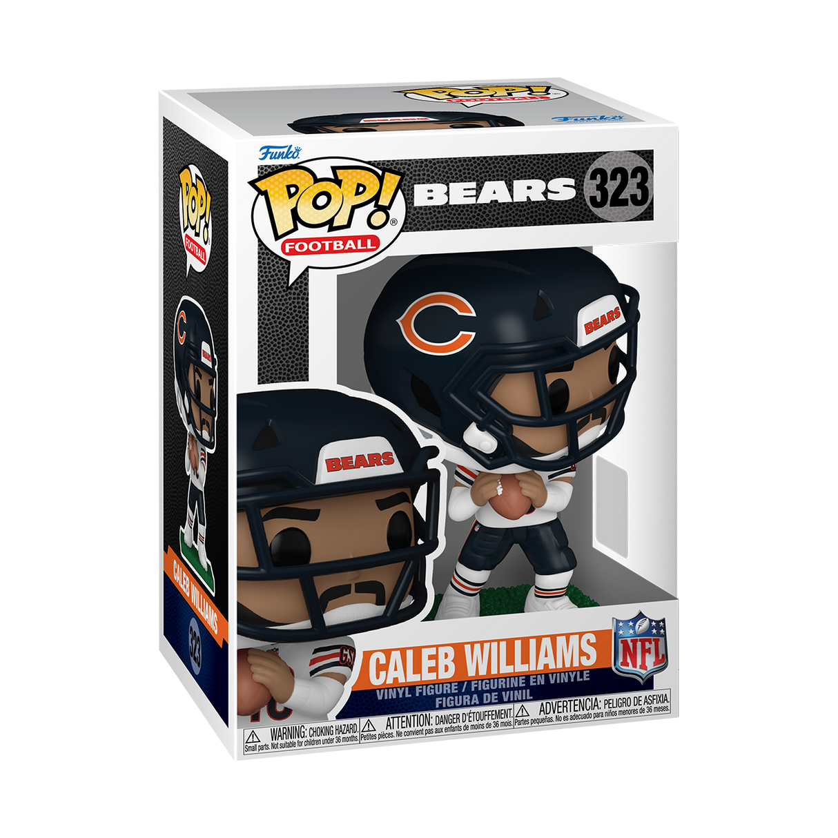 Funko Pop! NFL Bears - Caleb Williams 323 Figure + Pop Protector