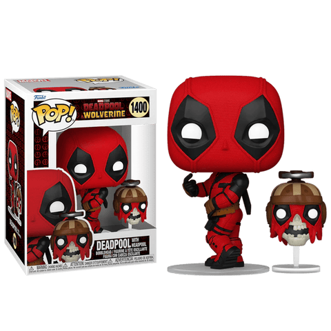 Funko Pop! Marvel Studios Deadpool Wolverine : Deadpool with Headpool 1400 + Free Protector