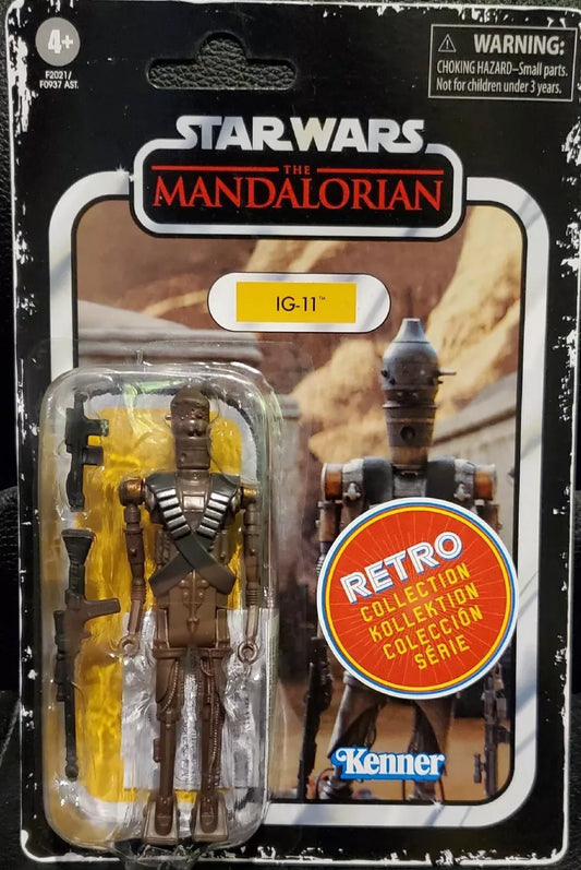 Star Wars: The Mandalorian - The Vintage Retro Collection IG-11 3.75-Inch Collectible Action Figure