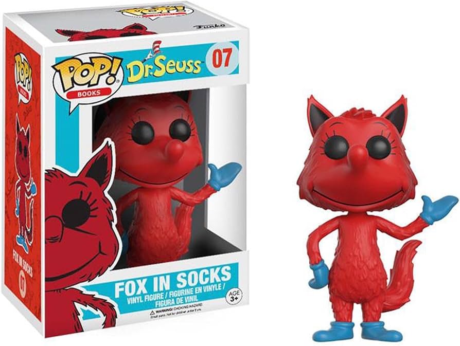 Funko Pop! Dr. Seuss - Fox In Socks 07 Figure + Pop Protector