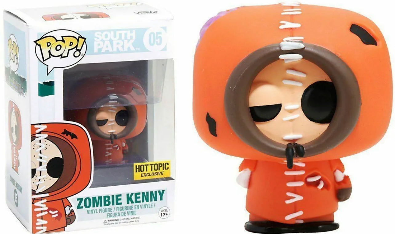 Funko Pop! South Park - Zombie Kenny 05 Hot Topic Exclusive + Free Protector (VAULTED)